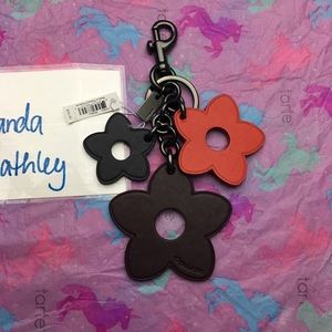 Coach Flower Keychain